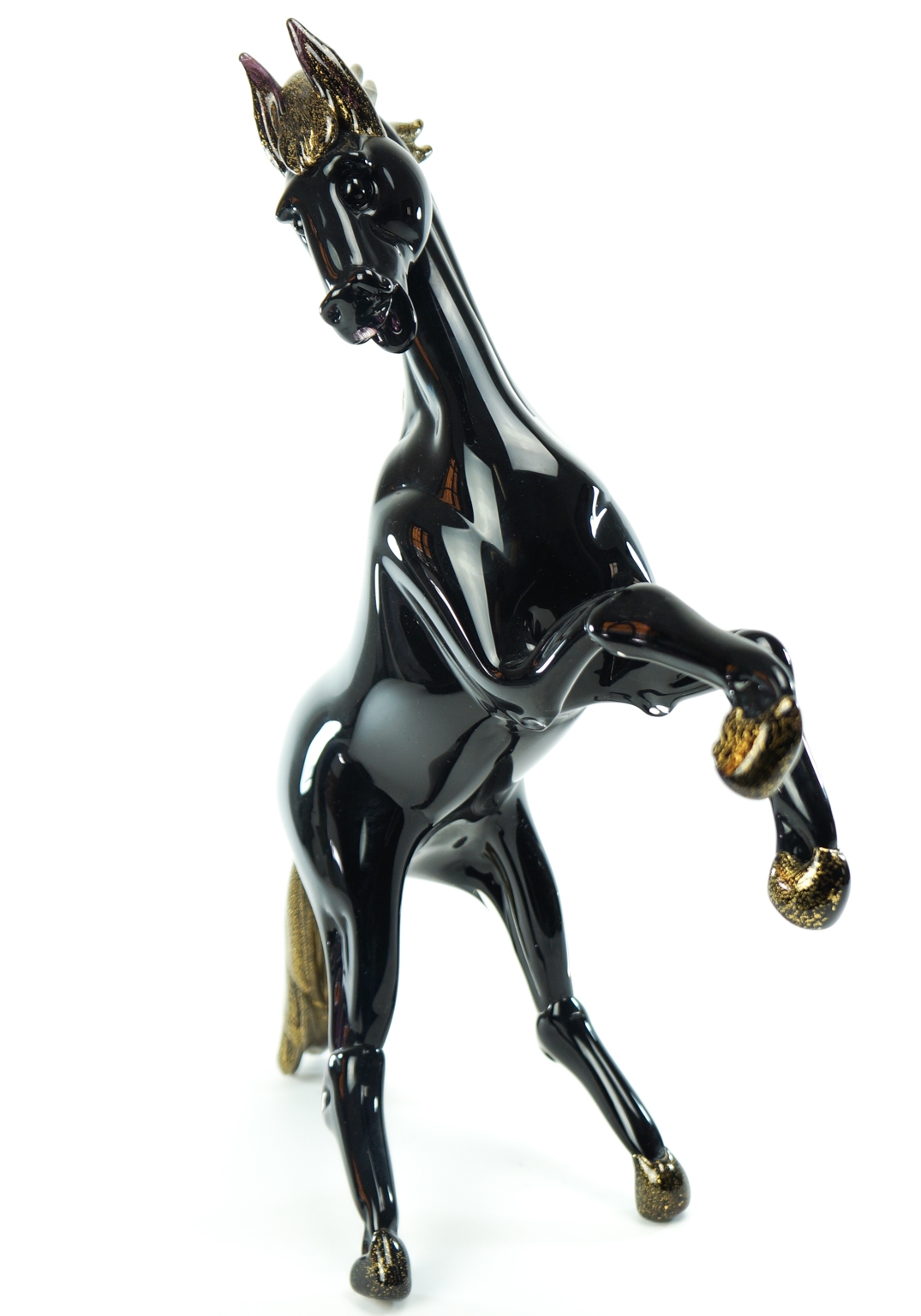 Murano Glass Animals - Black Horse - Murano Art - Made Murano Glass Murano Glass Animals - Black Horse - Murano Art - Made Murano Glass