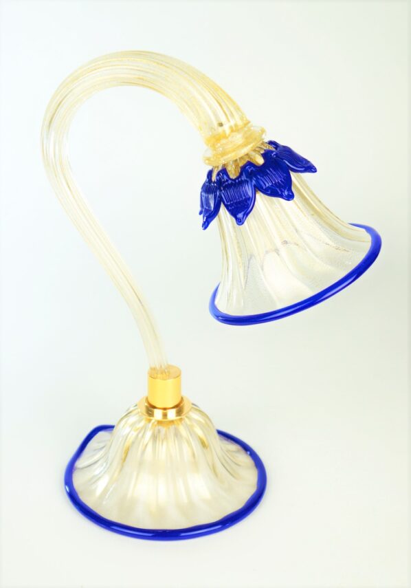 Venetian Glass Lamps “LUME” In Gold 24 Carats