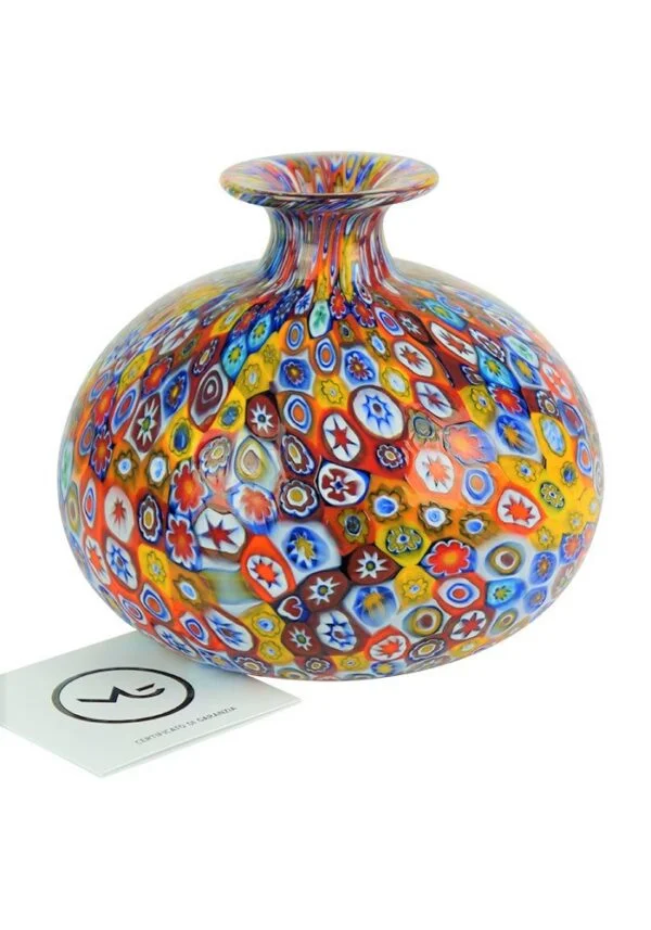 D'onato - Venetian Glass Vase With Murrina