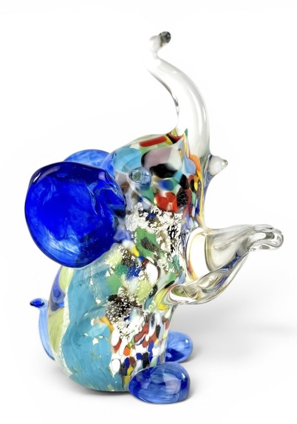 Collection Aida Sommerso - Murano Glass Animal Elephant - Made Murano Glass