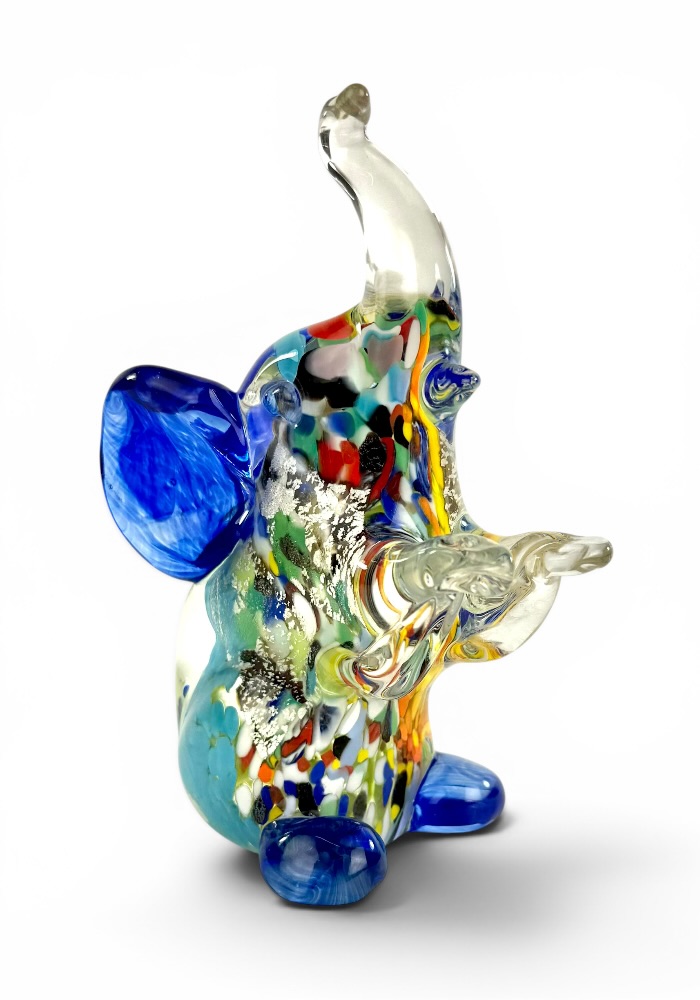 Collection Aida Sommerso - Murano Glass Animal Elephant - Made