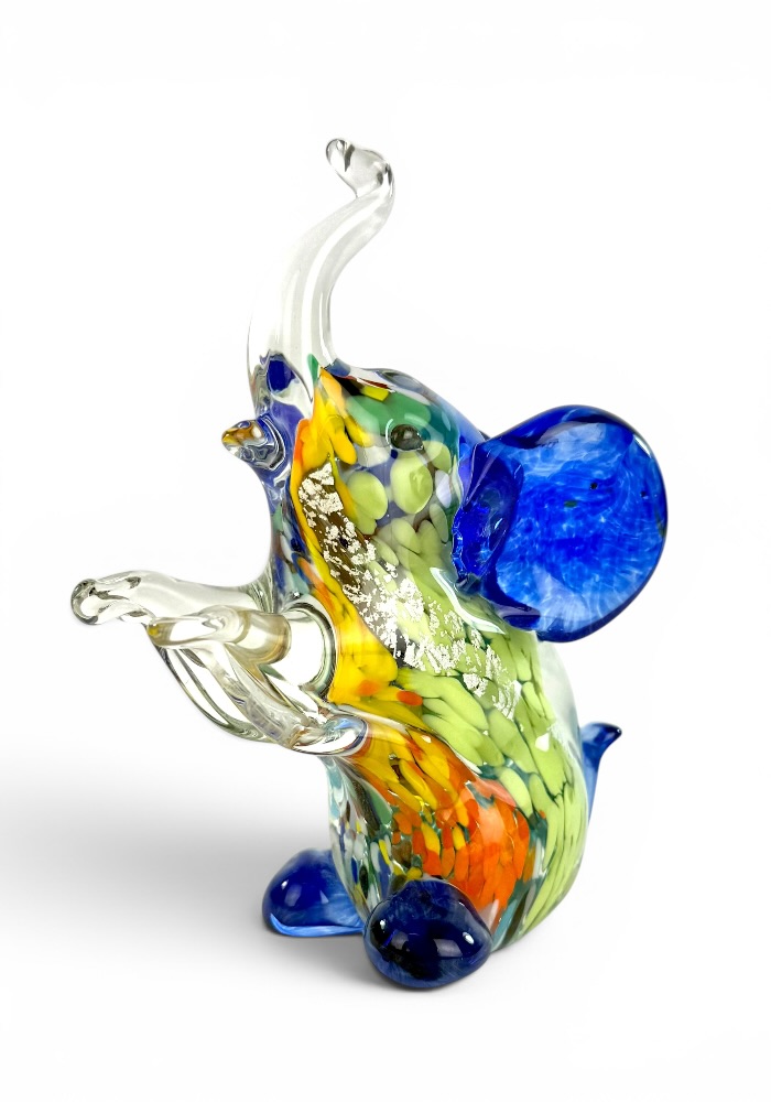 Collection Aida Sommerso - Murano Glass Animal Elephant - Made