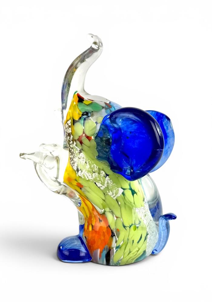 Collection Aida Sommerso - Murano Glass Animal Elephant - Made