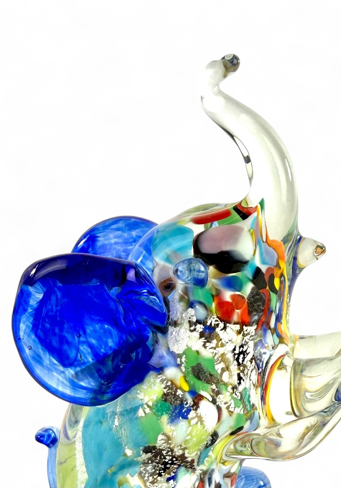 Collection Aida Sommerso - Murano Glass Animal Elephant - Made