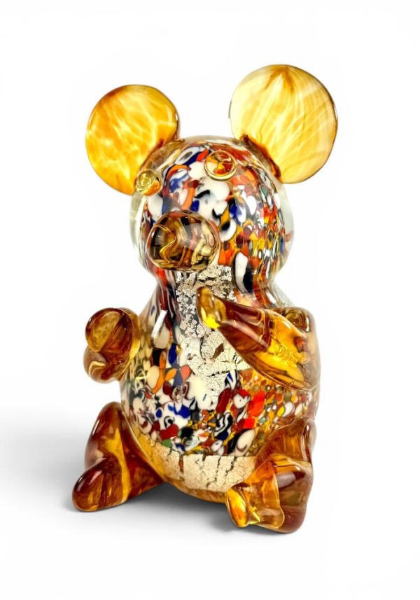 Collection Aida Sommerso - Murano Glass Animal Panda In Murano Glass