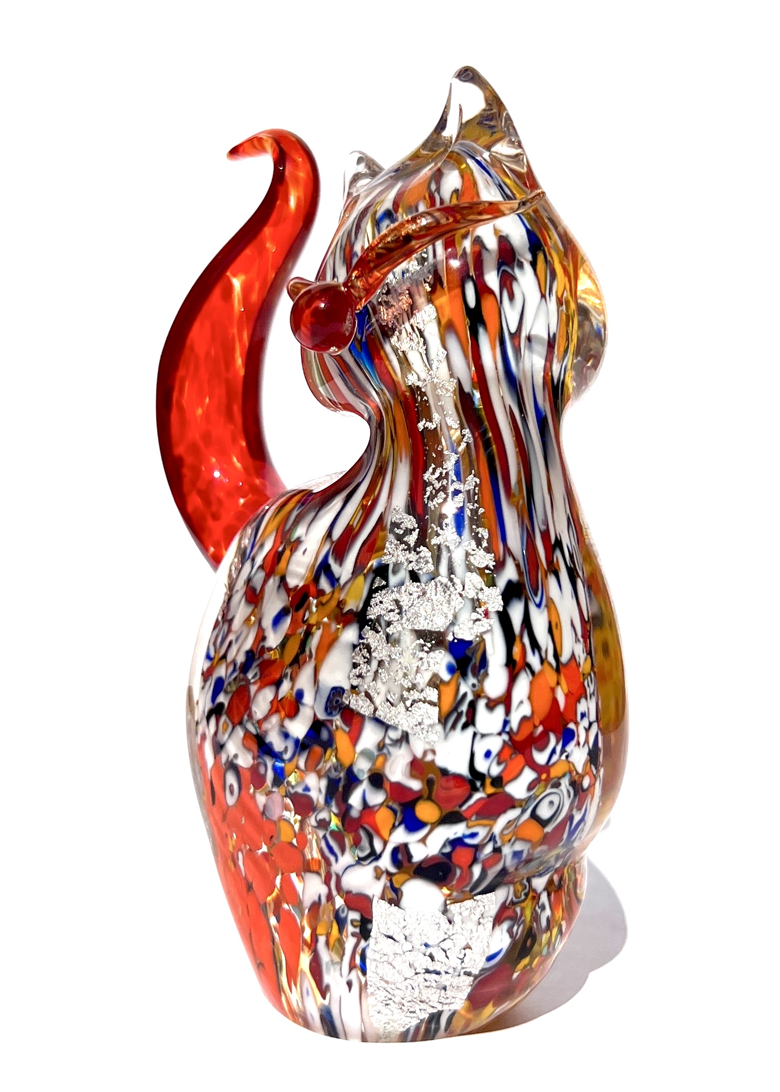 MURANO GLASS ムラノ レッド ライオン モチーフ 装飾 デカンタ MURANO GLASS ムラノ レッド ライオン モチーフ 装飾 デカンタ MURANO