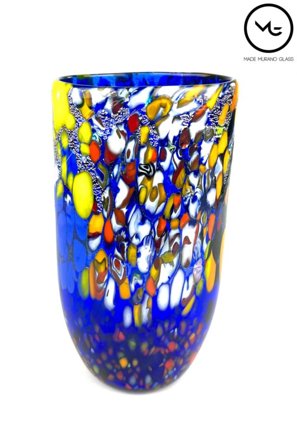 Lulu - Blue Murano Glass Vase Fantasy