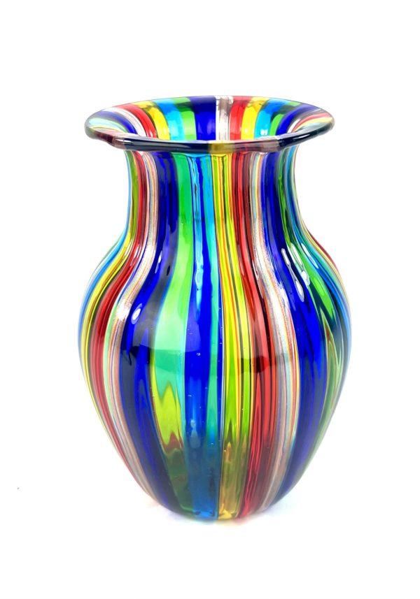 Dissette - Red Murano Glass Vase 