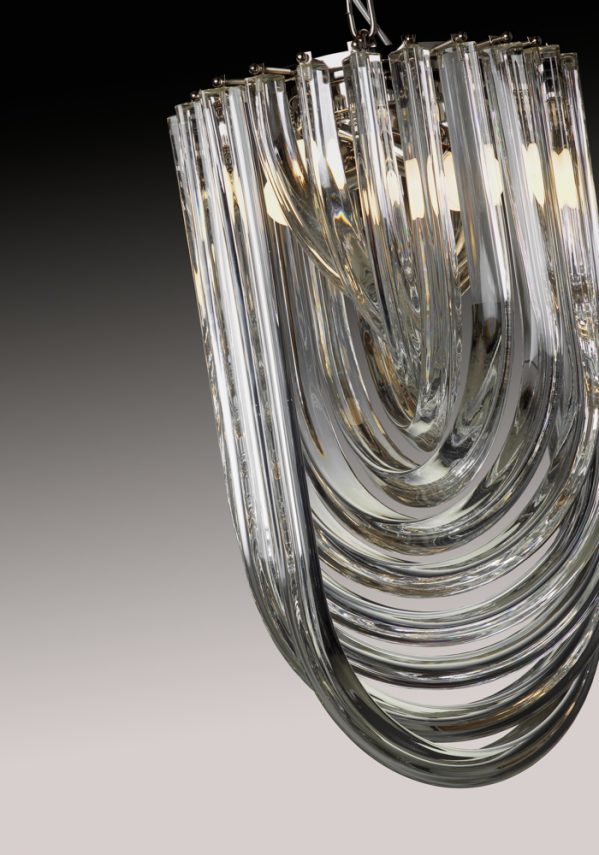 Gran Canal - Made Murano Glass Chandelier Curve