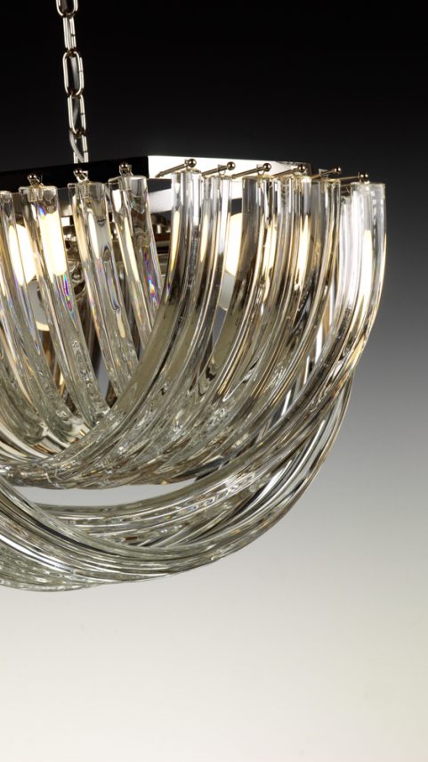 Barena - Made Murano Glass Chandelier Curve