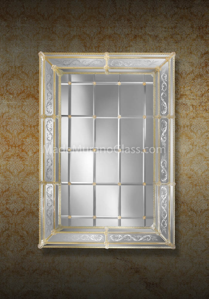 Murano Glass Wall Mirror - De Biasio