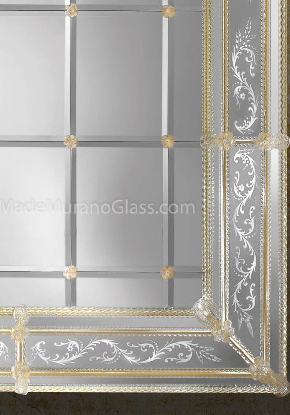 Murano Glass Wall Mirror - De Biasio