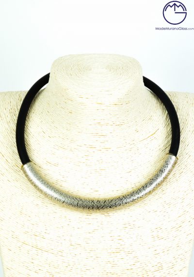 Gae Silver – Necklace Silver Wire – Made Murano Glass