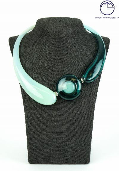 Holly – Emerald Opaline Necklace – Made Murano Glass