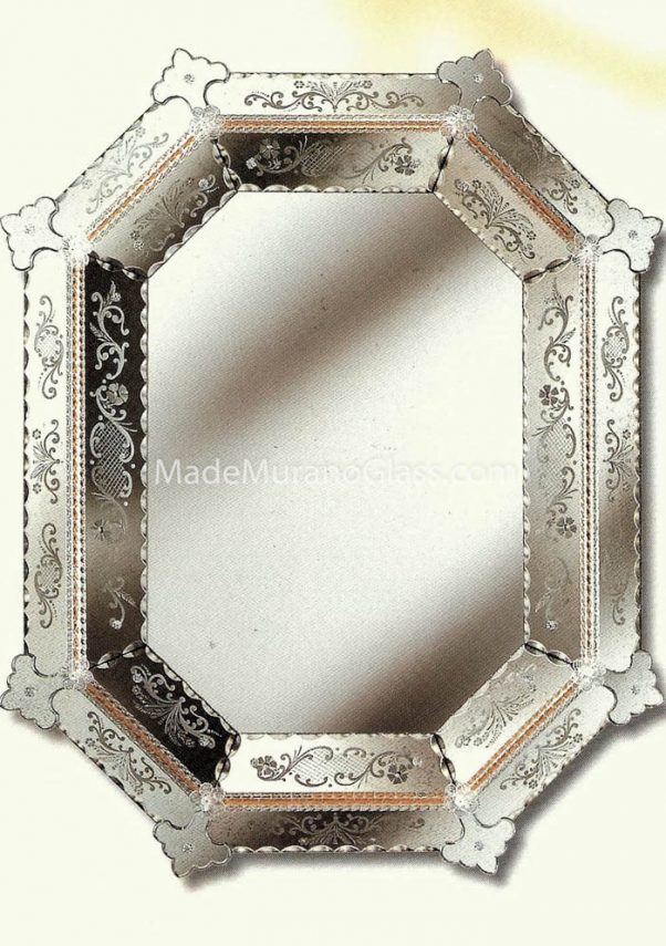 Venetian Glass Mirror - Rialto - Murano Collection