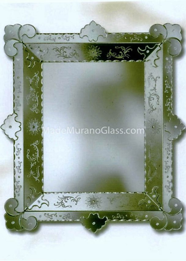 Venetian Glass Mirror - Giardini - Murano Glass