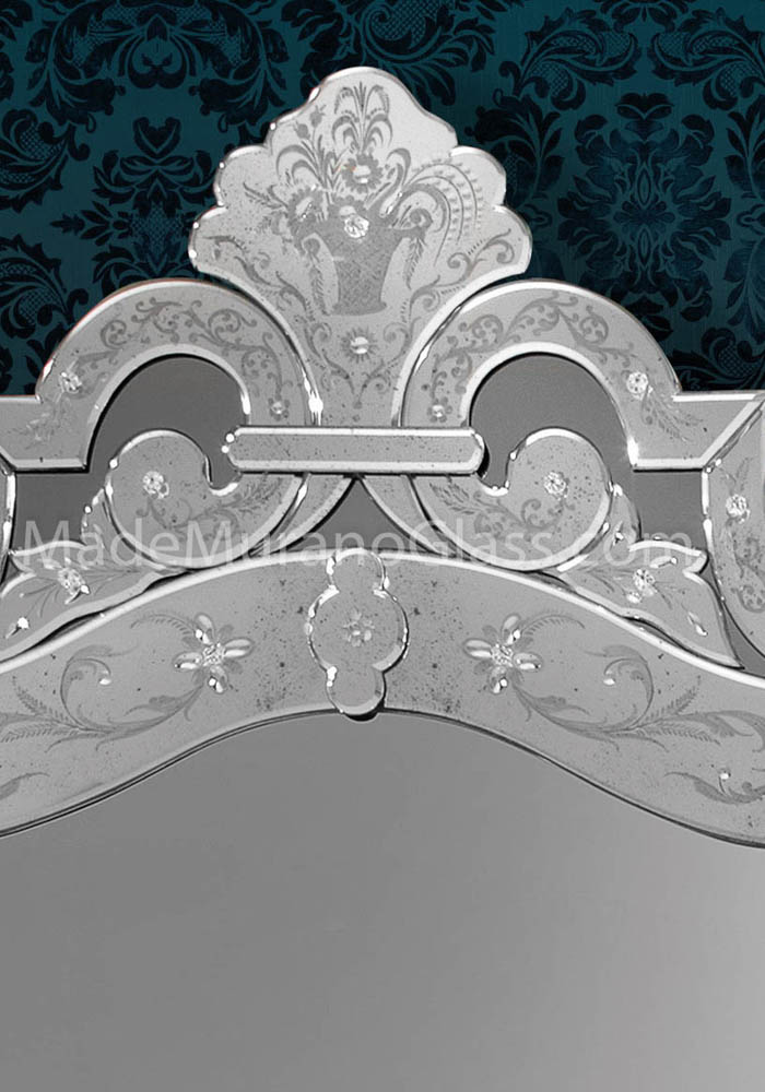 置物 Murano glass, Venetian glass 42cm & 32 置物 Murano glass