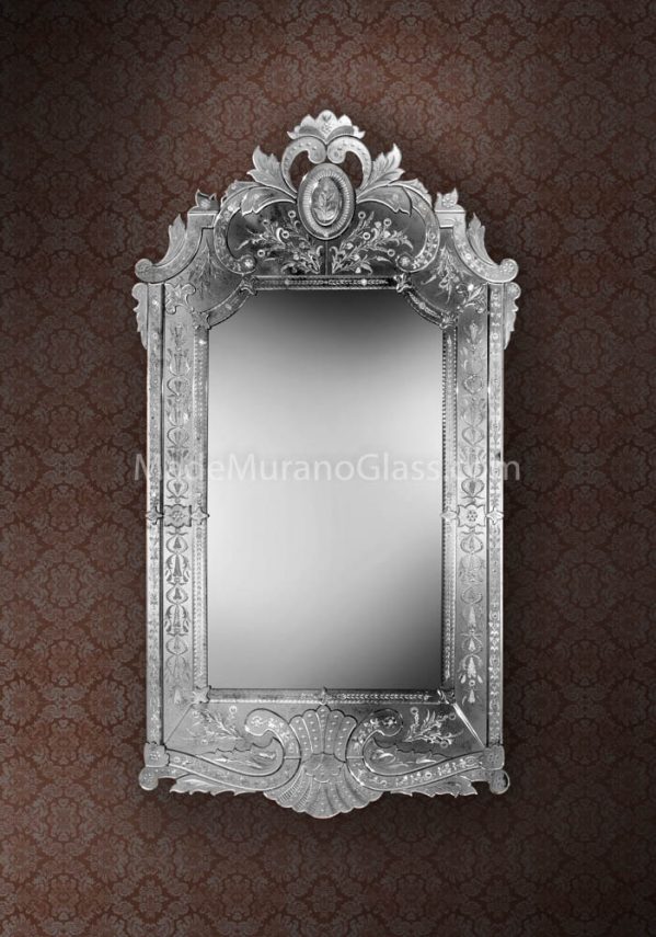 Silver Wall Mirror Murano - Colonna