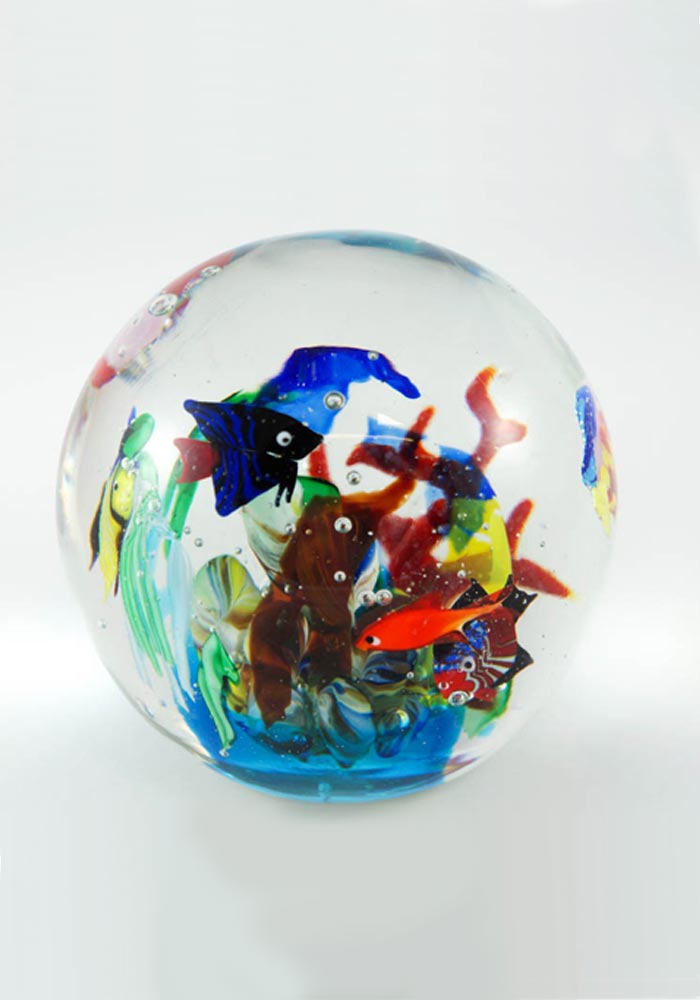 Murano Glass Aquarium Ball - Venetian Glass