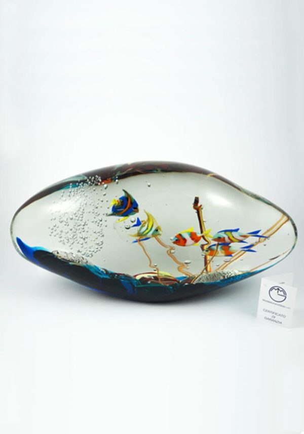 Sculpture Aquarium Big Rock - Venetian Glass