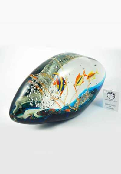 Murano Glass Aquarium Rock - Venetian Glass