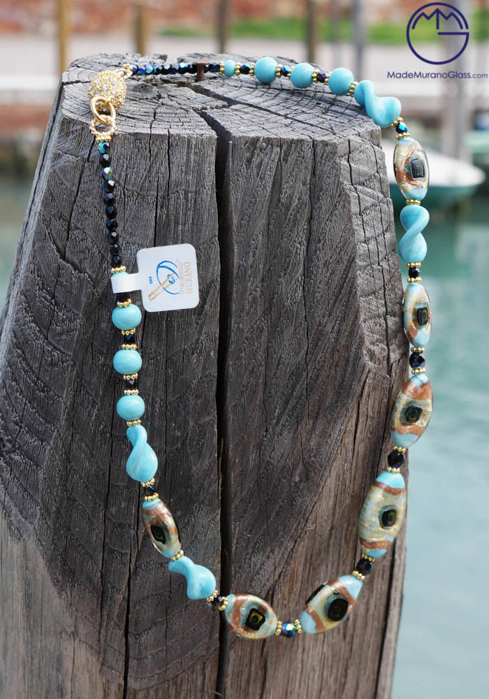San Francisco - Venetian Glass Jewellery - Necklace In Murano Glass