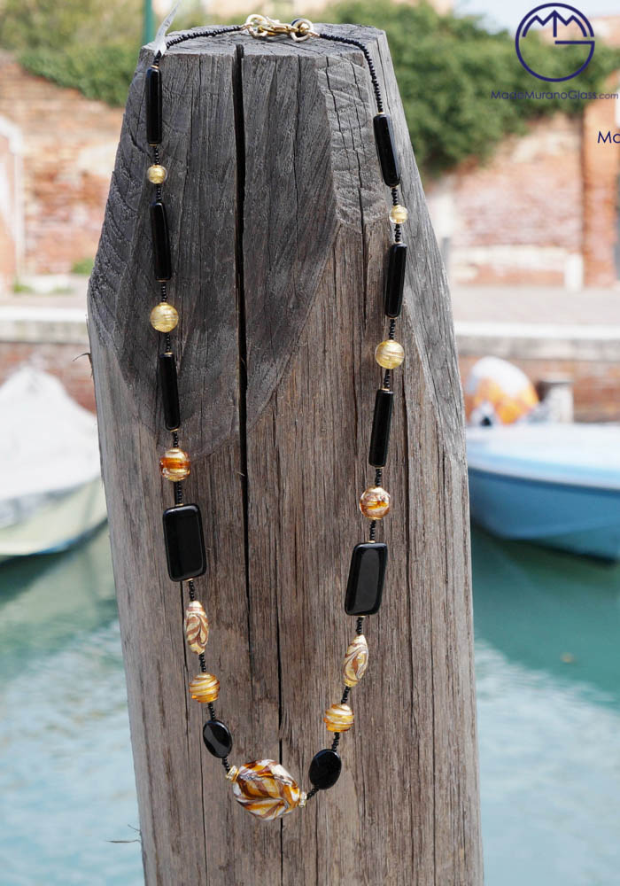 Chicago - Venetian Glass Jewellery - Necklace In Murano Glass