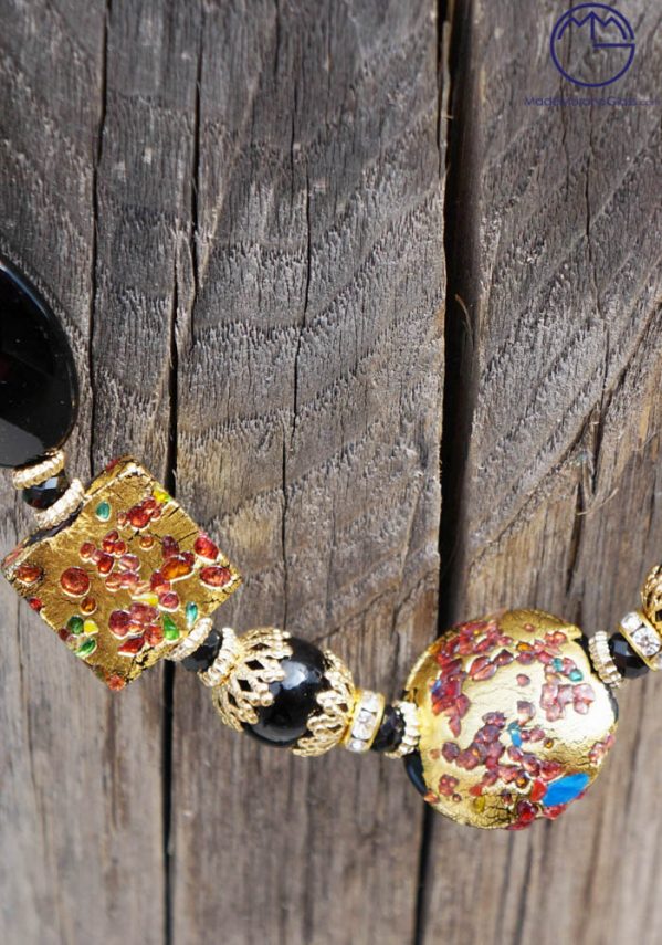 Bogota - Necklace And Earrings In Murano Glass - Venetian Glass Jewellery