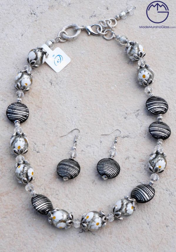 Aberdeen - Necklace And Earrings In Murano Glass - Venetian Glass Jewellery