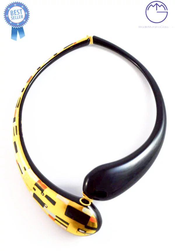 Venetian Glass Jewellery - Klimt - Pendant In Murano Glass