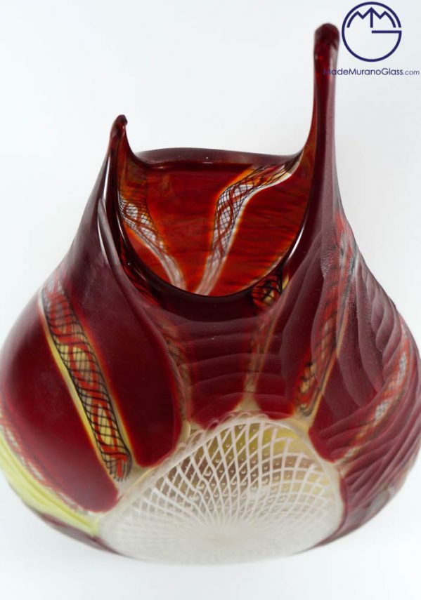 Manuela - Exclusive Venetian Glass Vase Engraved