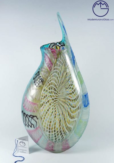Amelia – Exclusive Venetian Glass Vase Engraved