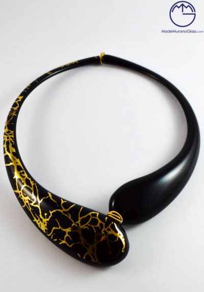 Venetian Glass Jewellery – Pendant In Murano Glass With Gold
