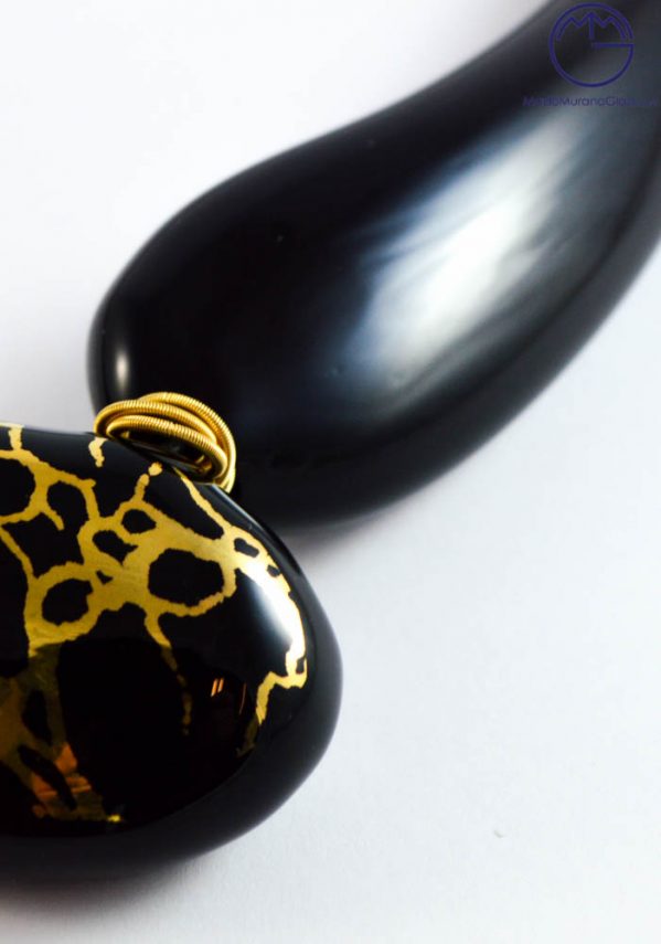 Venetian Glass Jewellery - Pendant In Murano Glass With Gold