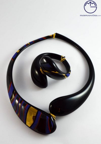 London – Necklace And Bracelet In Murano Glass – Venetian Glass Jewellery