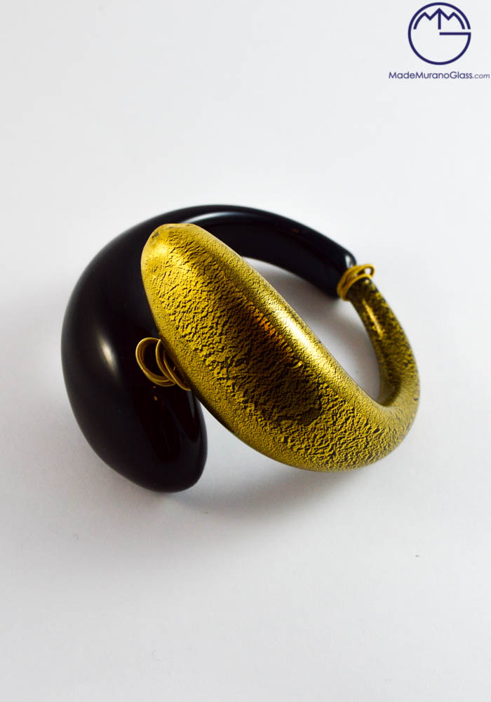 Bracelet In Murano Glass With Gold 24 Carats - Venetian Glass Jewellery