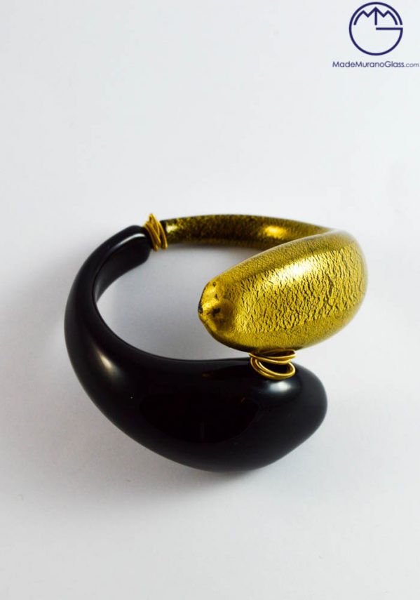 Bracelet In Murano Glass With Gold 24 Carats - Venetian Glass Jewellery