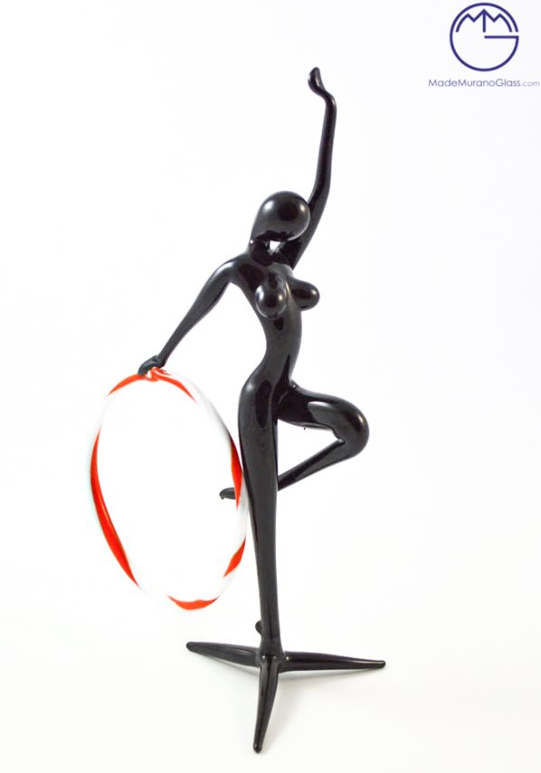 Figurine Gymnast With Circle - Venetian Glass