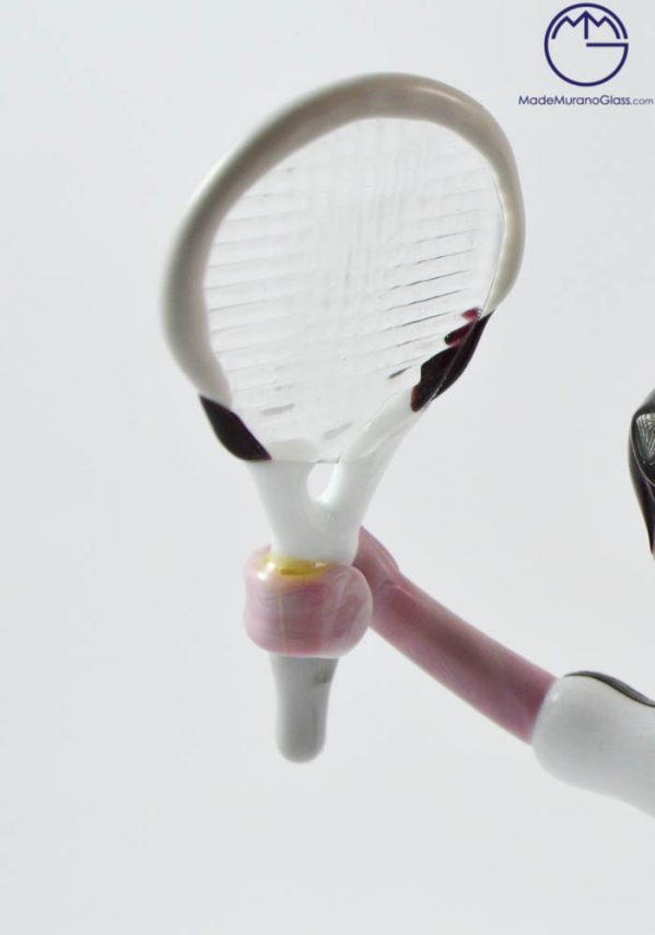 Murano Glass Figurines - Tennis Player - Murano Collection