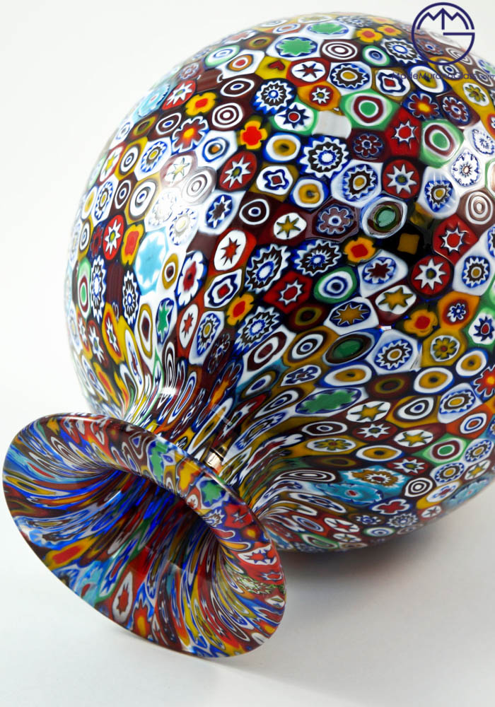 MURANO ムラノ 金彩 ミルフィオリ デザートカップ コンポート MURANO ムラノ 金彩 ミルフィオリ デザートカップ コンポート