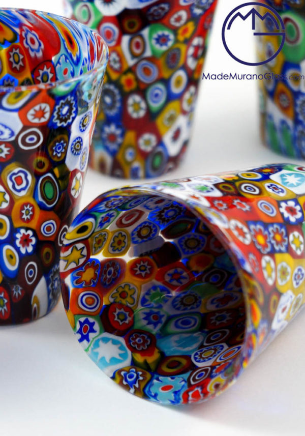 MURANO MORGILLO GLASS ムラノ 金彩ブルー双耳飾り グラス MURANO MORGILLO GLASS ムラノ 金彩ブルー双耳飾り グラス