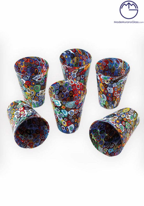 MURANO MORGILLO GLASS ムラノ 金彩ブルー双耳飾り グラス MURANO MORGILLO GLASS ムラノ 金彩ブルー双耳飾り グラス