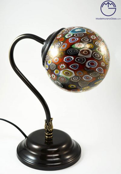 Kansas - Venetian Glass Lamps With Murrina Millefiori And Gold 24 Carats - Murano Glass