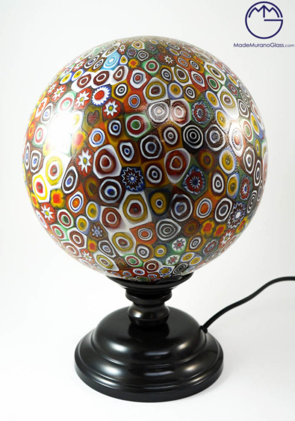 Iowa - Venetian Glass Lamps With Murrina Millefiori And Gold 24 Carats - Murano Glass