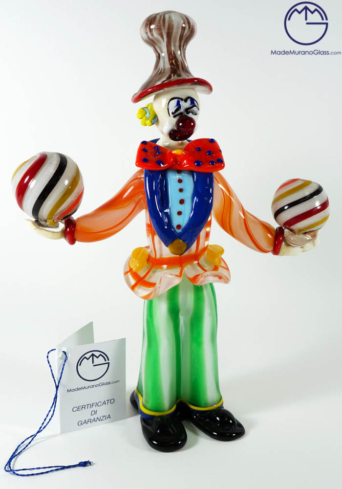 Murano Glass Juggler Clown – Murano Glass Figurines