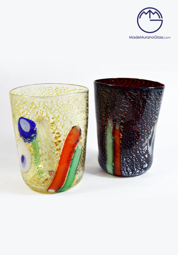 2 Murano Drinking Glasses - Murano Glass