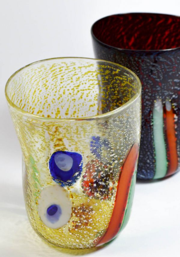 2 Murano Drinking Glasses - Murano Glass