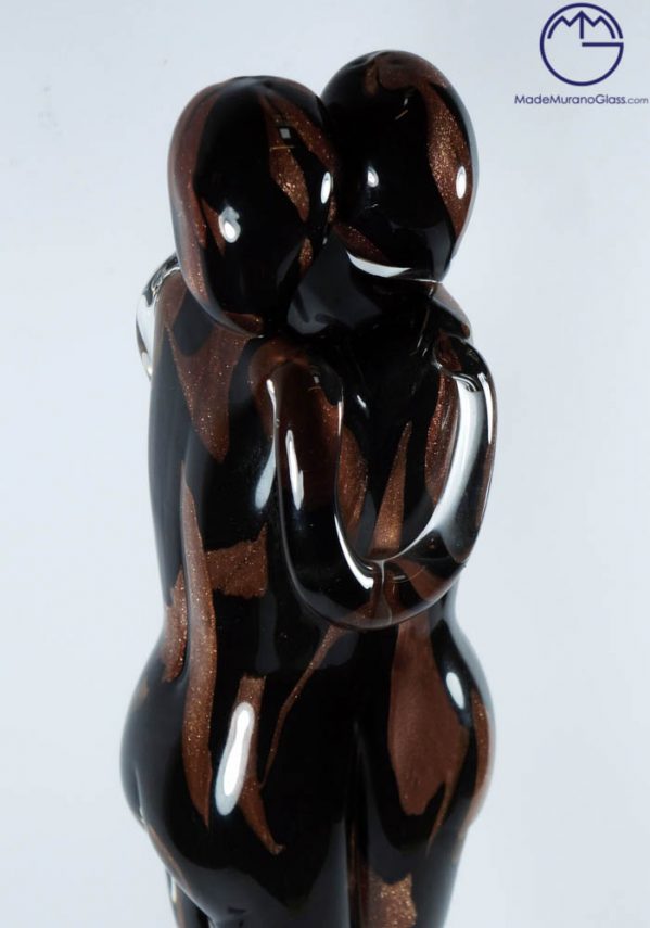 Murano Glass Figurines Lovers With Avventurina - Venetian Glass