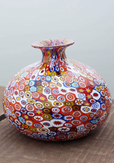 D'onato - Venetian Glass Vase With Murrina