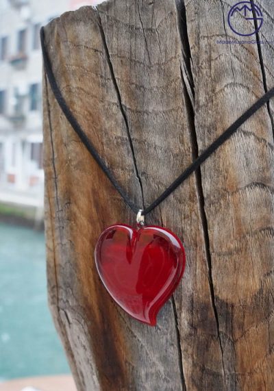 Venetian Glass Jewellery – Necklace In Murano Glass – Heart